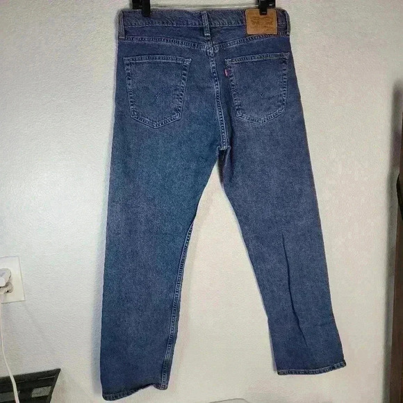 Levis 505 Sz 34x29.5 Blue Jeans - Picture 2 of 9